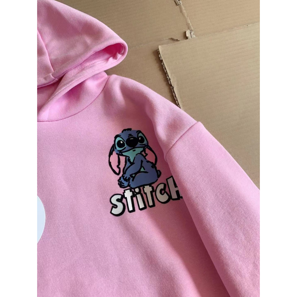 BD2333 Bộ nỉ BG áo hoodie hồng kèm legging stitch dư xịn