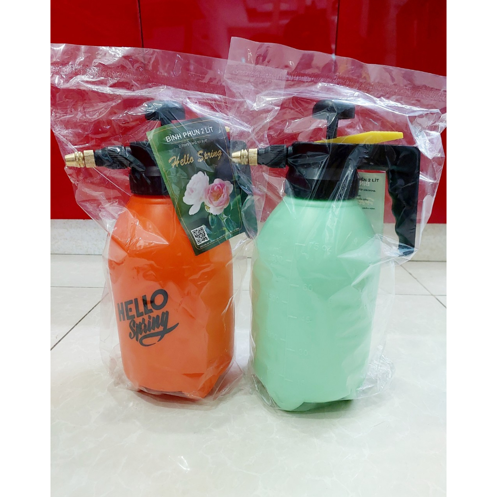 Bình xịt tưới cây cao cấp HELLO SPRING 2 Lít