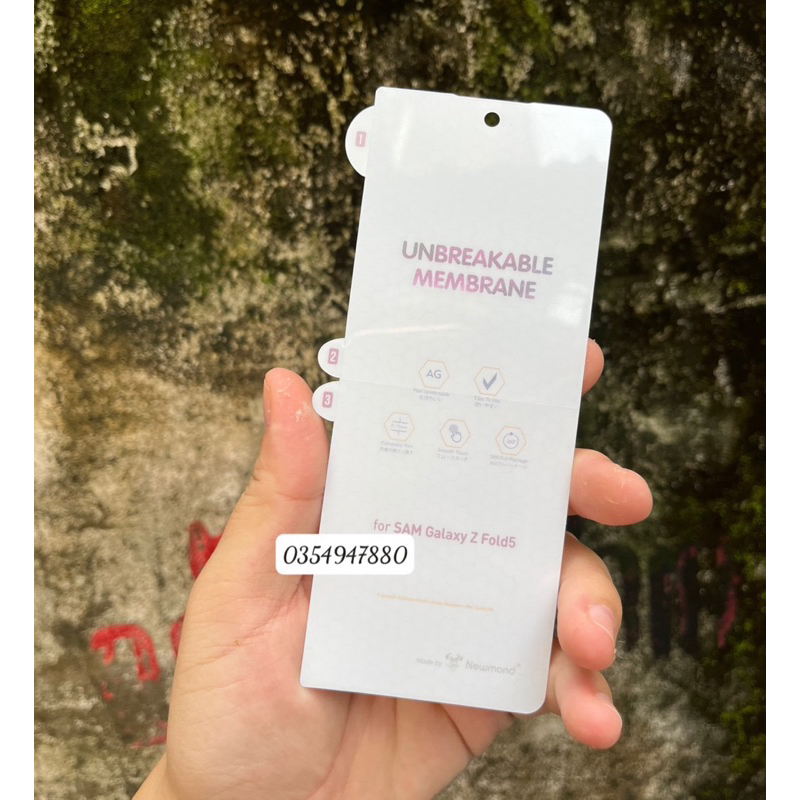 Bộ dán PPF nhám chống vân tay cho Samsung Z Fold 5, Z Fold 4, Z Fold 3 5G bảo mặt trước, mặt sau bản lề máy siêu tốt
