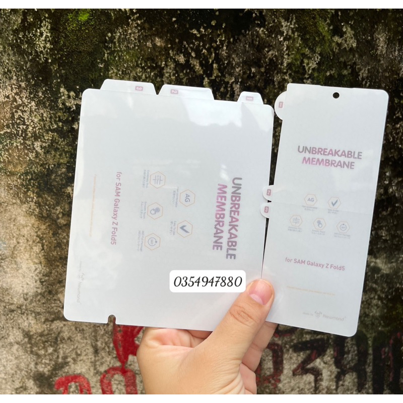 Bộ dán PPF nhám chống vân tay cho Samsung Z Fold 5, Z Fold 4, Z Fold 3 5G bảo mặt trước, mặt sau bản lề máy siêu tốt