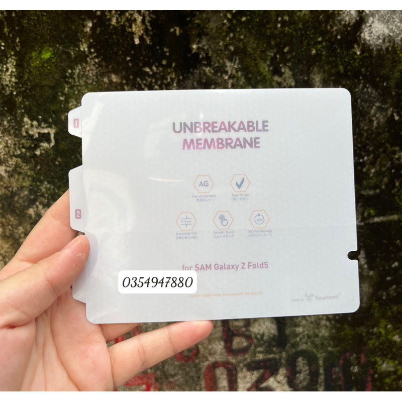 Bộ dán PPF nhám chống vân tay cho Samsung Z Fold 5, Z Fold 4, Z Fold 3 5G bảo mặt trước, mặt sau bản lề máy siêu tốt