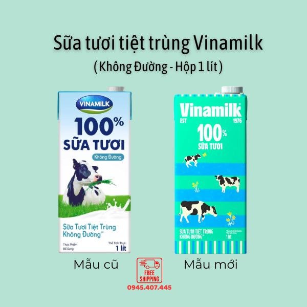 Sữa tươi tiệt trùng Vinamilk 1L