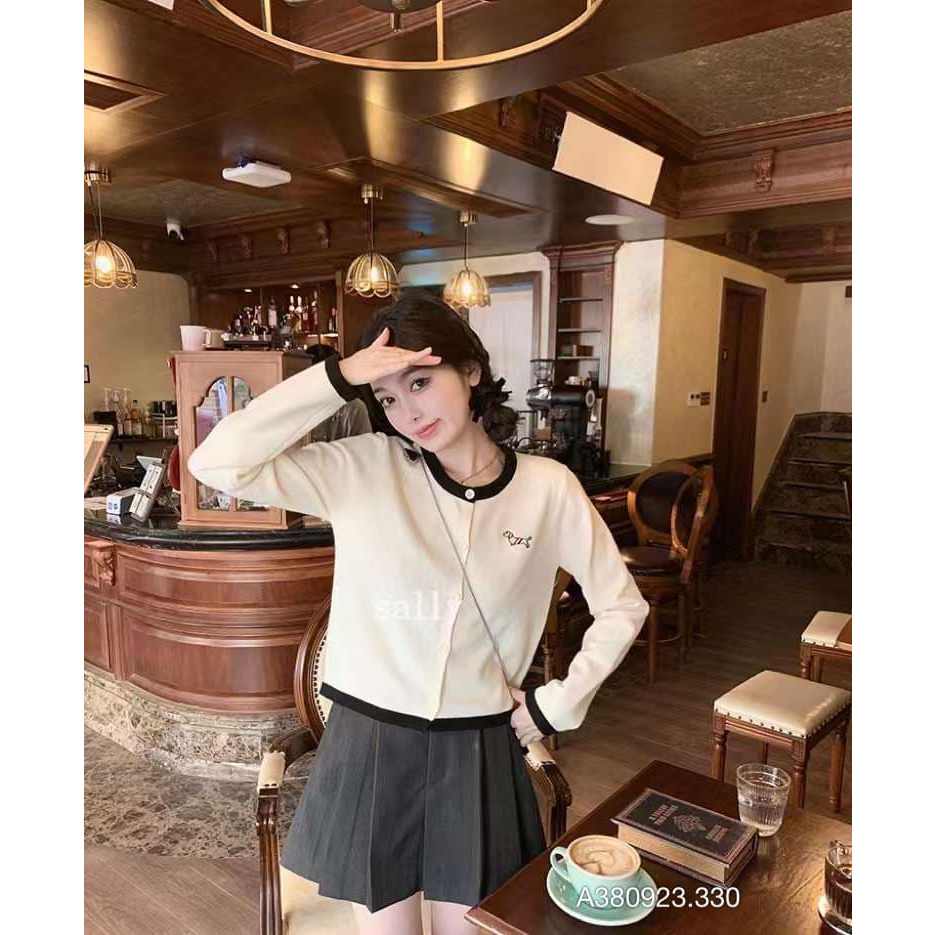 ÁO CADIGAN IN VIỀN GẤU HÀNG QUẢNG CHÂU