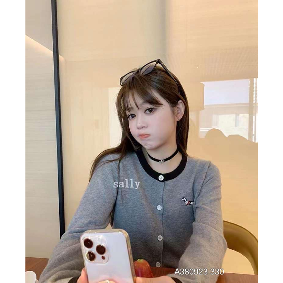 ÁO CADIGAN IN VIỀN GẤU HÀNG QUẢNG CHÂU