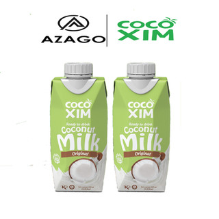 Combo 02 hộp sữa dừa nguyên chất cocoxim 330ml/1 hộp - thương hiệu cocoxim - azago