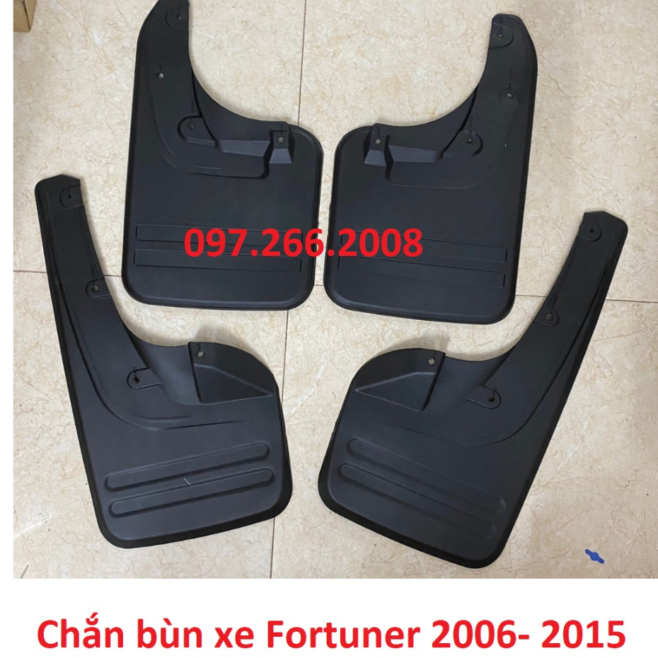 Chắn bùn 4 bánh xe Fortuner đời 2006 2007 2008 2009 2010 2011 2012 2013 2014 2015