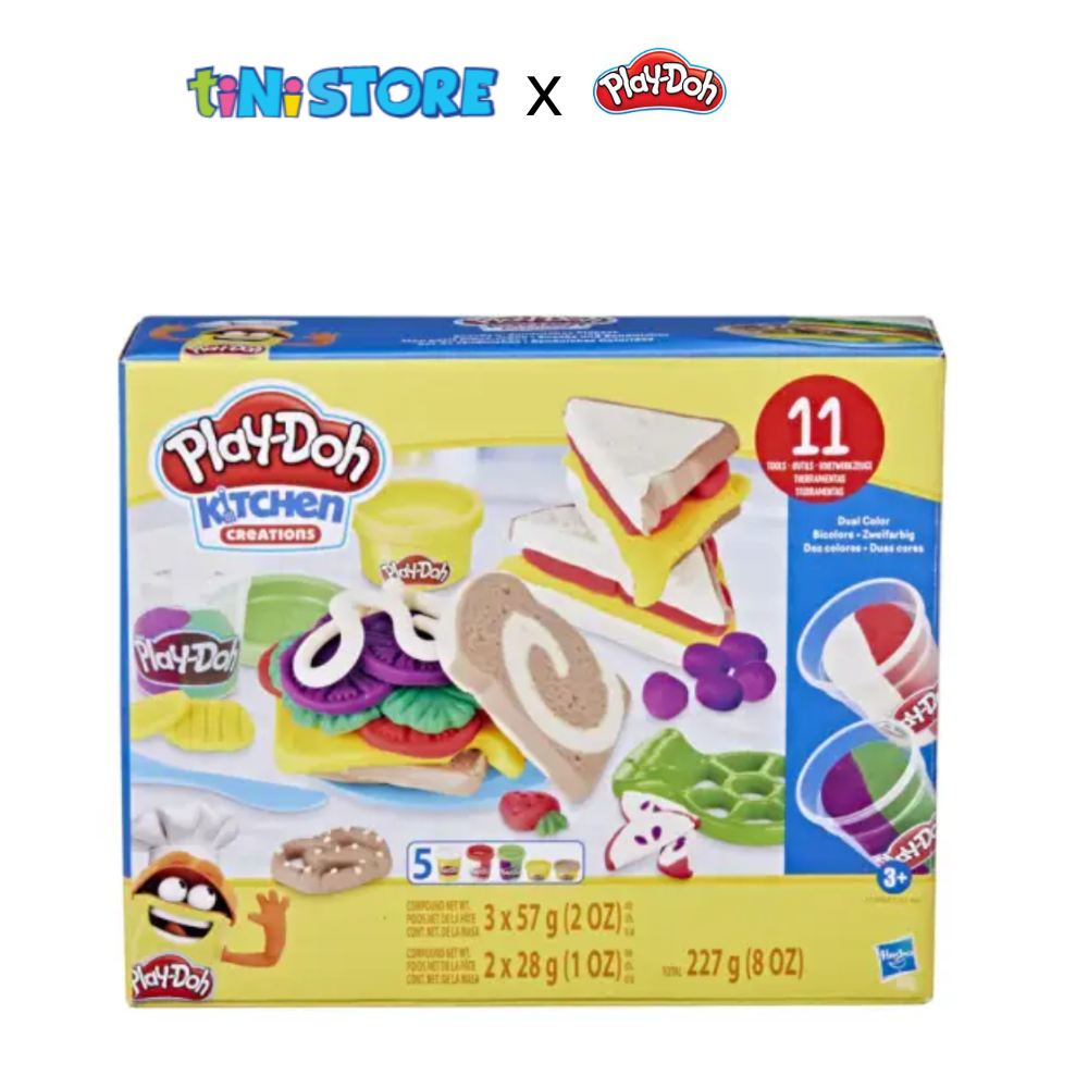 tiNiStore-Bộ đồ chơi đất nặn làm bánh Sandwiches Play-Doh F5746