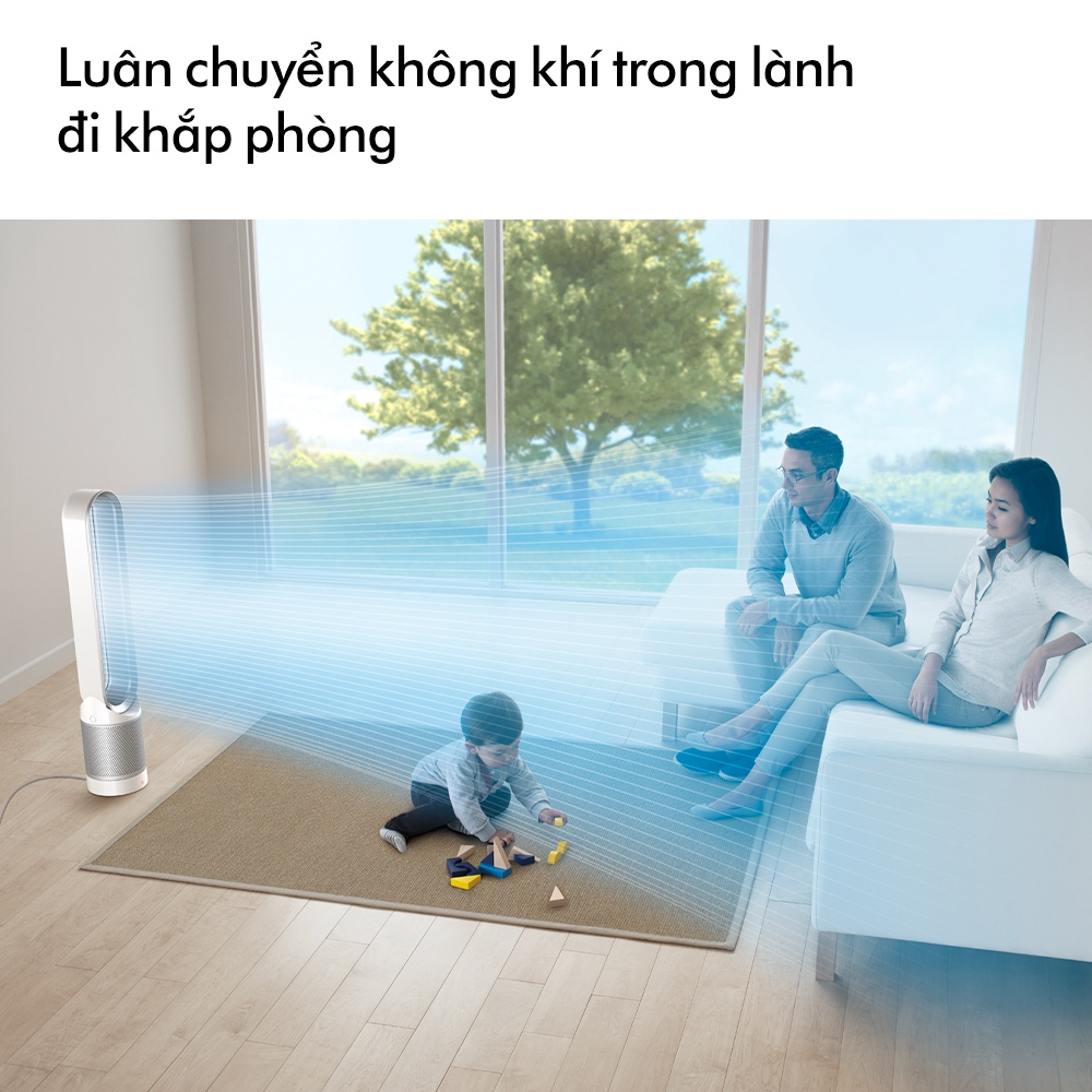 [Chỉ 11-13.11 VC Shopee đến 800k] Máy lọc không khí Dyson Pure Cool Link ™ Tower TP03 (Trắng/Bạc)