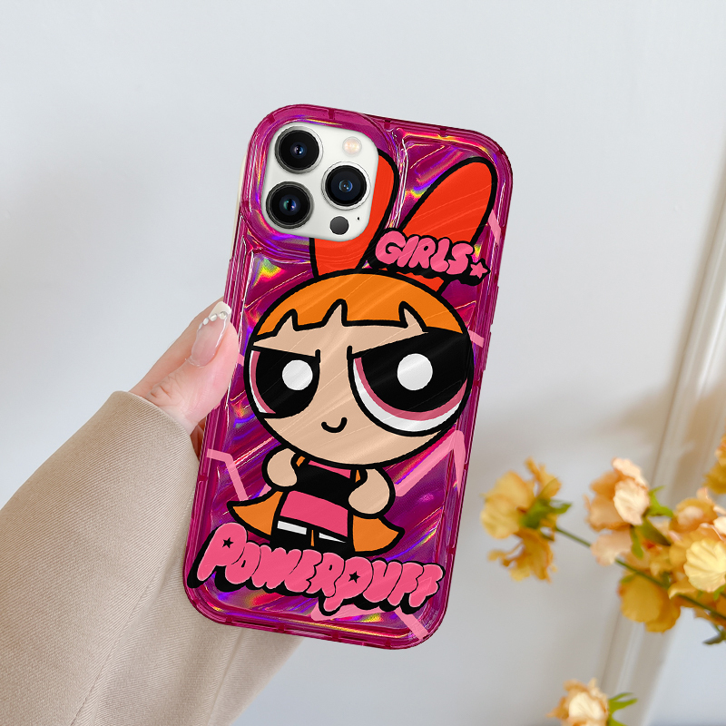 Ốp lưng iphone vân sóng laser Power girl 6/6splus/7/7plus/8/8plus/x/xs/11/12/13/14/pro/max/plus/promax - Awifi Case P5-6