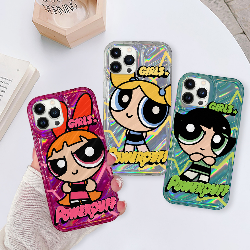 Ốp lưng iphone vân sóng laser Power girl 6/6splus/7/7plus/8/8plus/x/xs/11/12/13/14/pro/max/plus/promax - Awifi Case P5-6