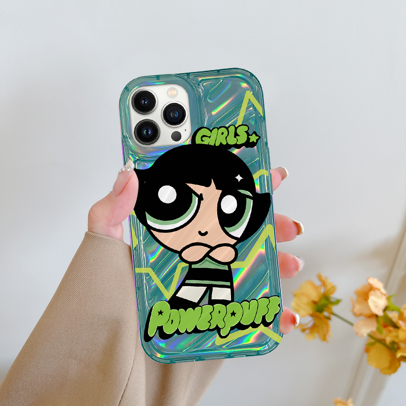 Ốp lưng iphone vân sóng laser Power girl 6/6splus/7/7plus/8/8plus/x/xs/11/12/13/14/pro/max/plus/promax - Awifi Case P5-6