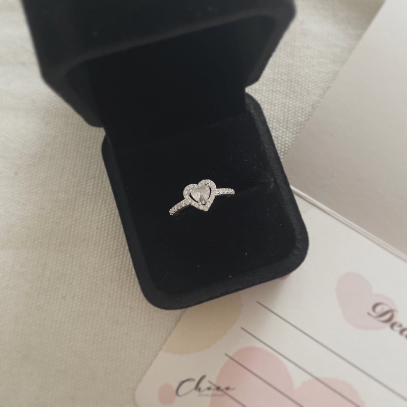 Nhẫn trái tim đá choco jewelry