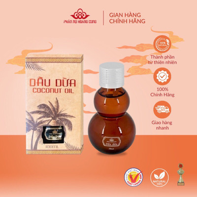Dầu Dừa Nguyên Chất (30ml / 100ml) - Phấn Nụ Hoàng Cung