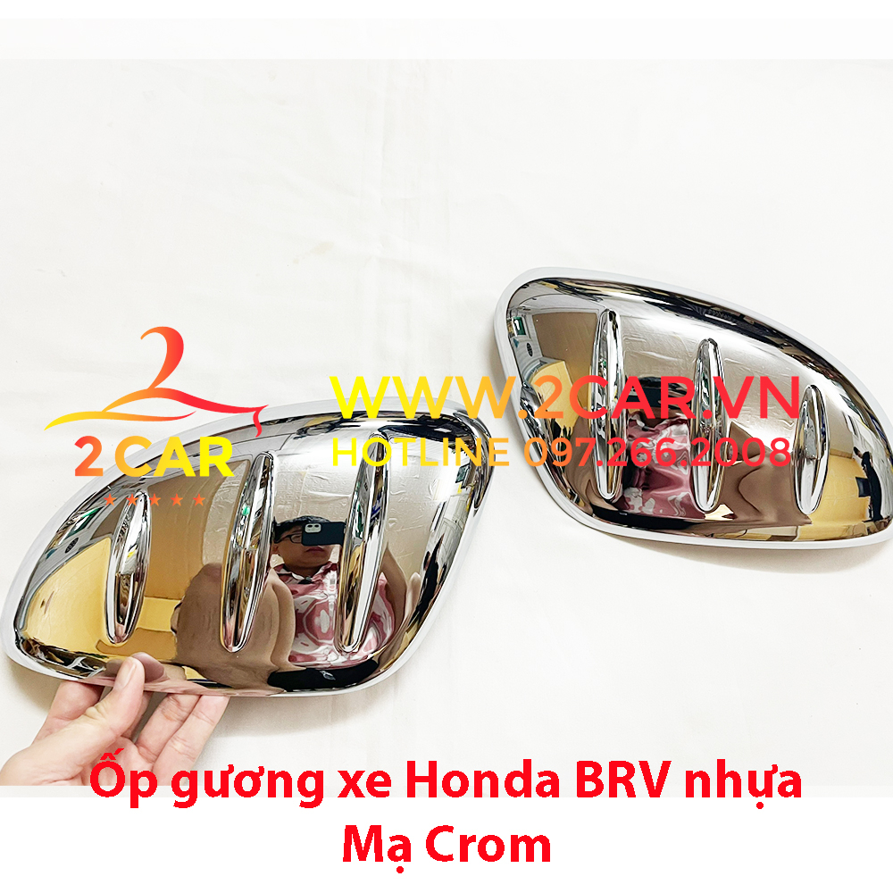 Ốp gương chiếu hậu xe Honda BRV 2023 - 2024 mạ Crom cao cấp - giá 1 đôi