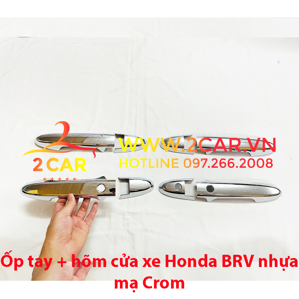 Ốp tay nắm, hõm cửa xe Honda BRV 2023 mạ Crom cao cấp