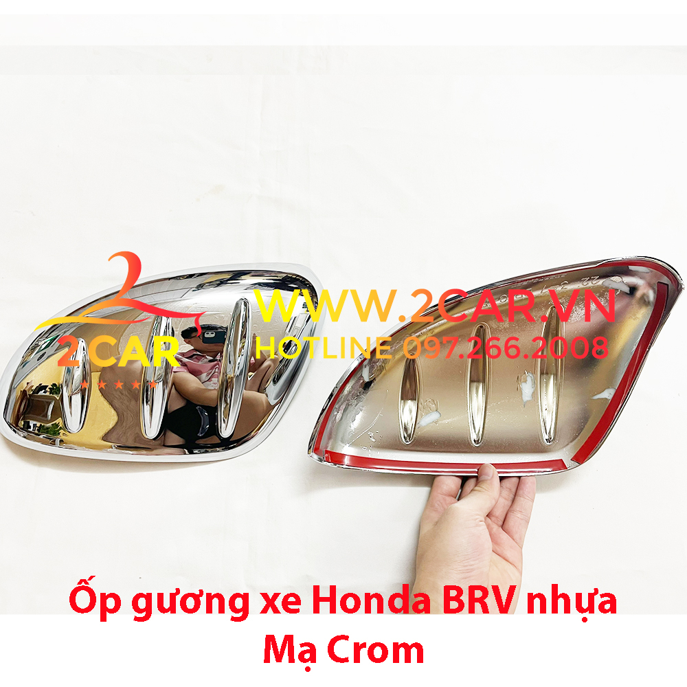 Ốp gương chiếu hậu xe Honda BRV 2023 - 2024 mạ Crom cao cấp - giá 1 đôi