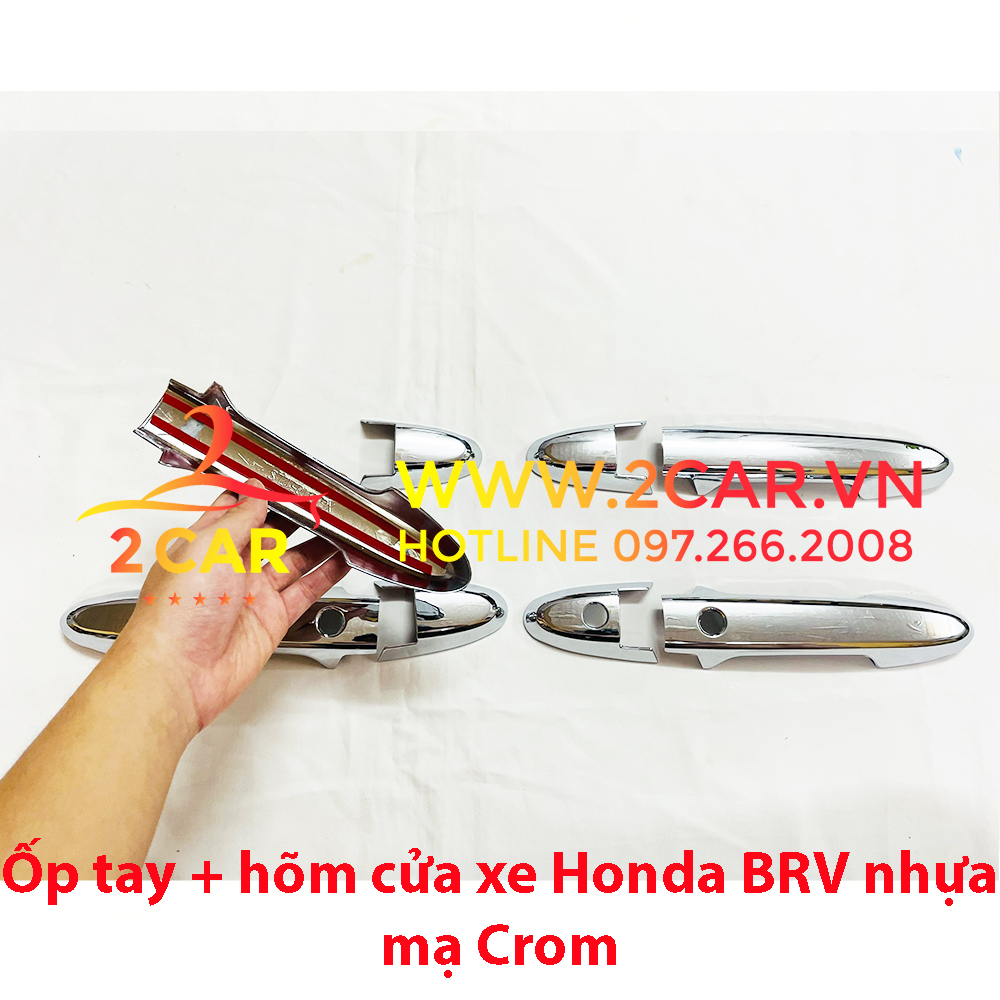 Ốp tay nắm, hõm cửa xe Honda BRV 2023 mạ Crom cao cấp