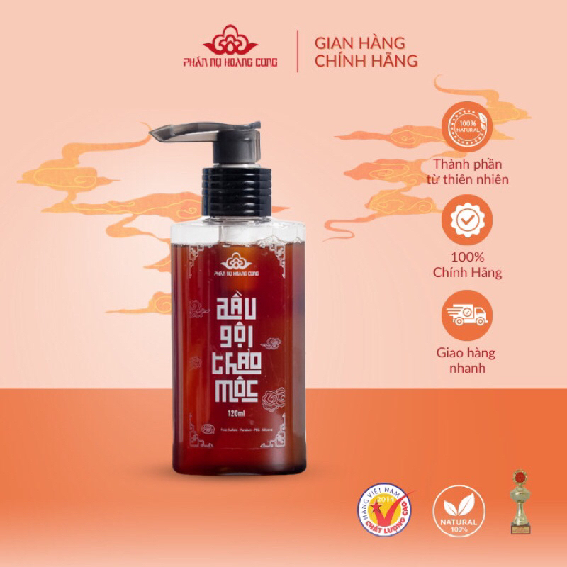 Dầu Gội Thảo Mộc Phấn Nụ Hoàng Cung 120ml