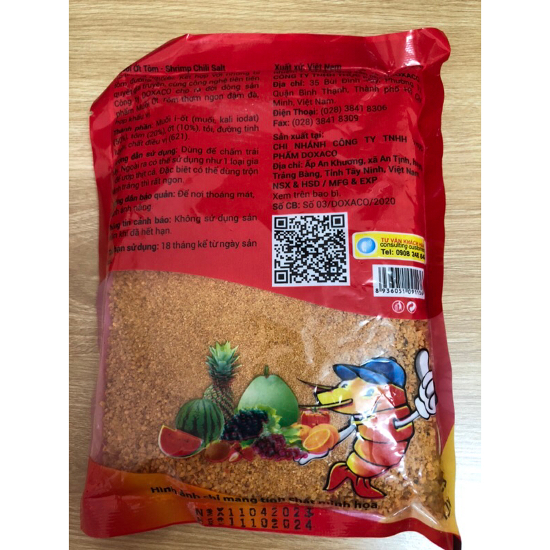 Muối ớt tôm đỏ Tây Ninh 250g