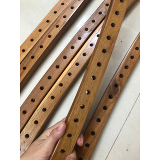Thanh gỗ làm võng, cáng võng, thanh gỗ đục lỗ sẵn - 1 cặp