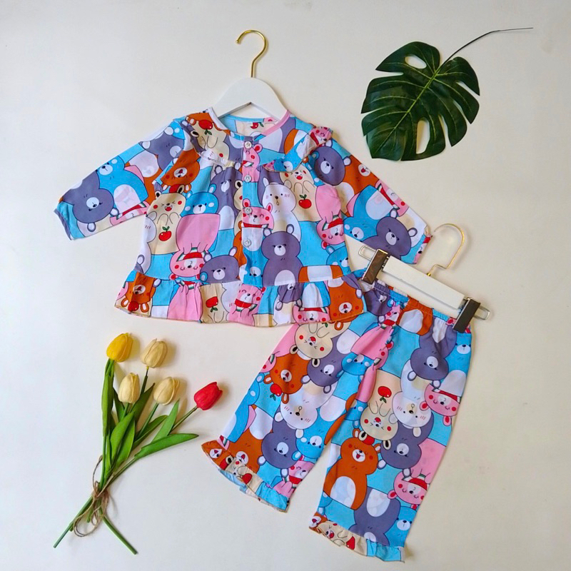 7-32kg Bộ lanh/ tole BÉ GÁI BÂU  NÚT  GIỮA  TAY DÀI QUẦN DÀI