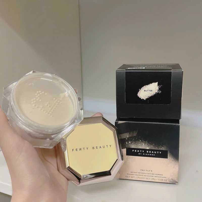 phấn phủ bột fenty beauty siêu mịn,thẩm thấu nhanh,rất tiệp vào da,độ che phủ cả ngày