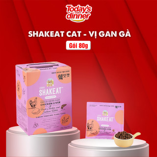 Thức ăn cho mèo SHAKEAT CAT mọi lứa tuổi vị gan gà dạng gói 80g