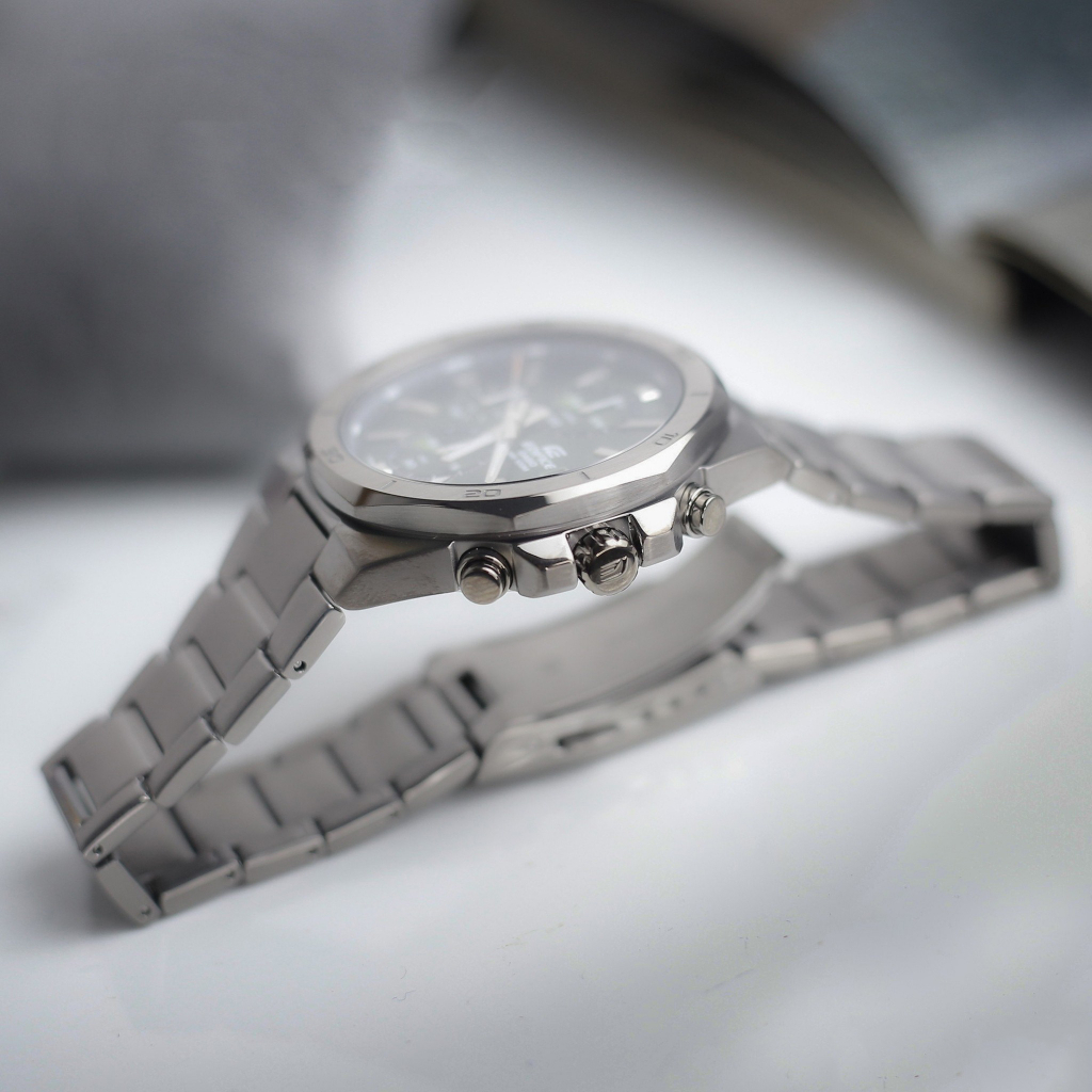 Đồng hồ nam dây kim loại EDIFICE chính hãng Casio Anh Khuê EFV-640DC-3AVUDF