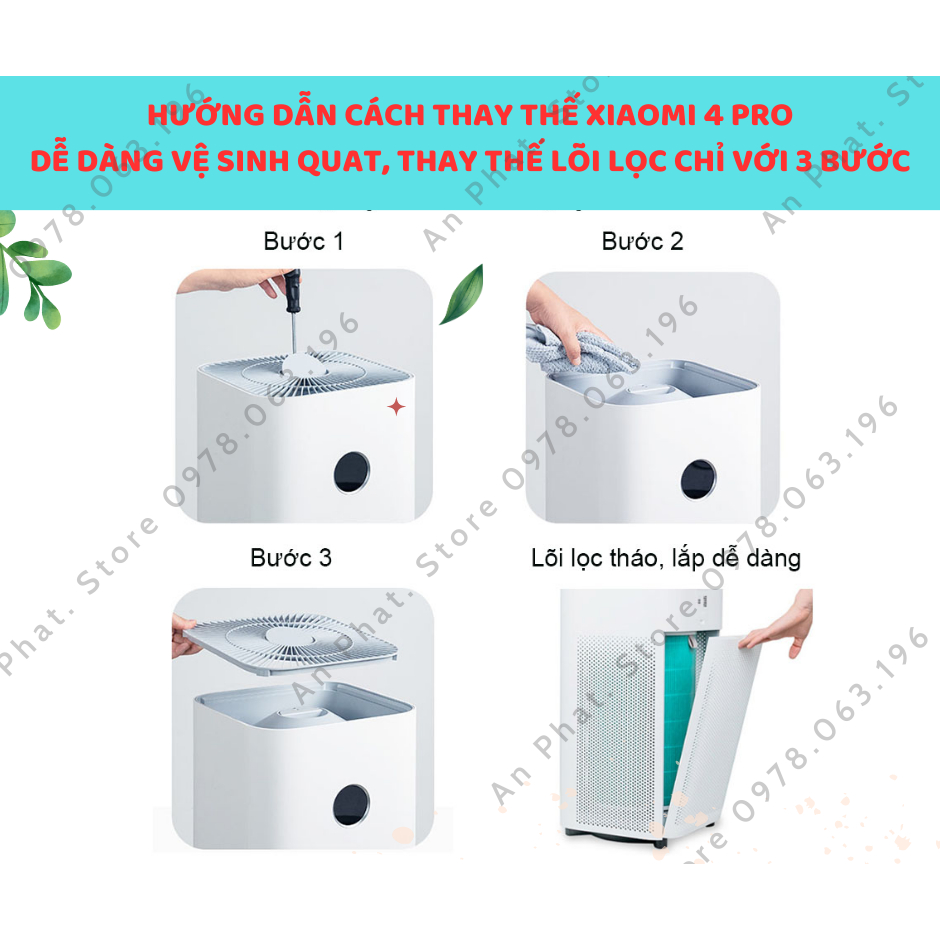 Lõi lọc không khí XIAOMI :Thế hệ 4 PRO ,Có gắn Chíp, Màng lọc Xiaomi, Chất lượng cao, Xiaomi Air Purifier 4 PRO