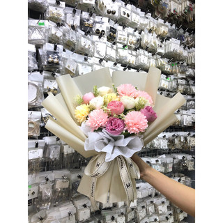 HOA LỤA BÓ SIÊU XINH( ảnh thật )