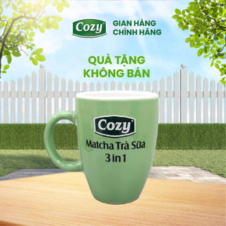 Cốc sứ xanh Cozy - Quà tặng không bán