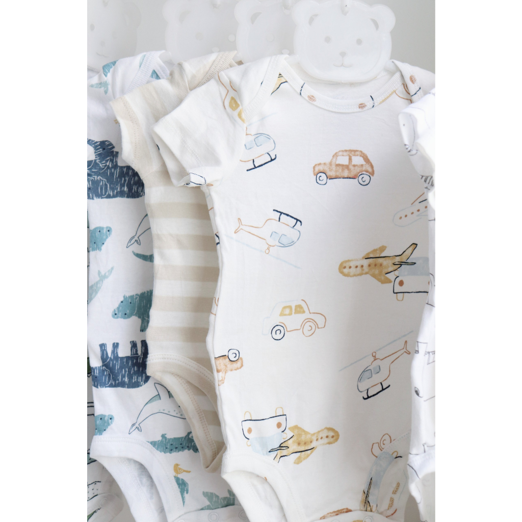 Bodysuit cho bé trai gái  hãng xuất dư Chất liệu cotton Nhiều màu size 3-24m