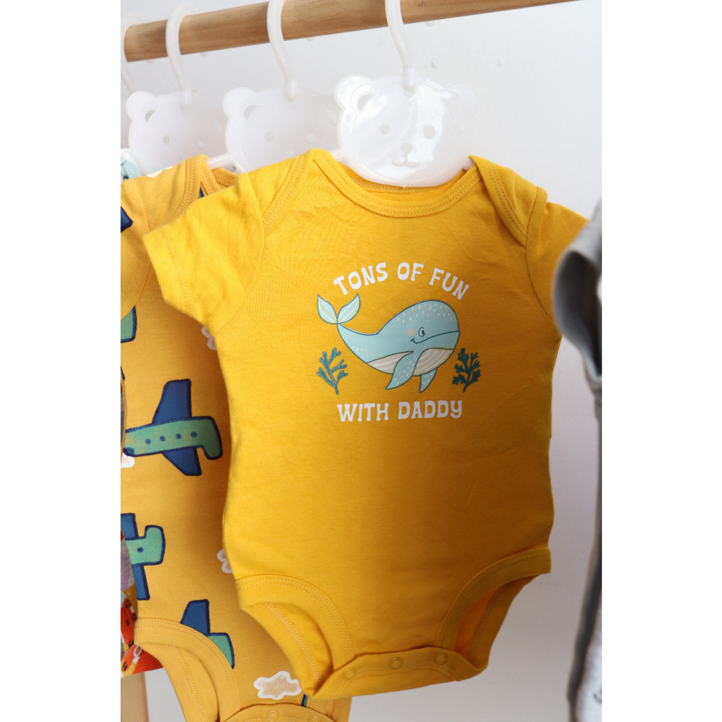 Bodysuit cho bé trai gái  hãng xuất dư Chất liệu cotton Nhiều màu size 3-24m