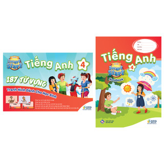 Sách - DTPbooks - Combo Tiếng anh 4 I-learn smart start Student's cards + notebook