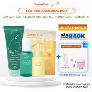 Bộ dưỡng trắng sáng baby guo 4 sản phẩm
