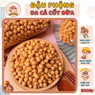 Đậu phộng da cá nước cốt dừa 500g Ăn Vặt Vui