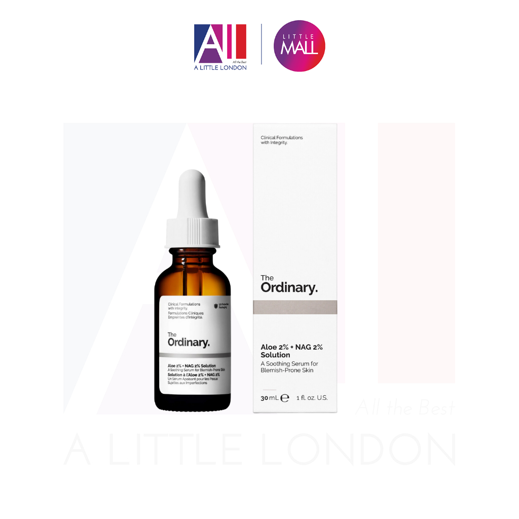 [TOP 1 SHOPEE] Tinh chất làm dịu da The Ordinary ALOE 2% + NAG 2% Solution 30ml (Bill Anh)