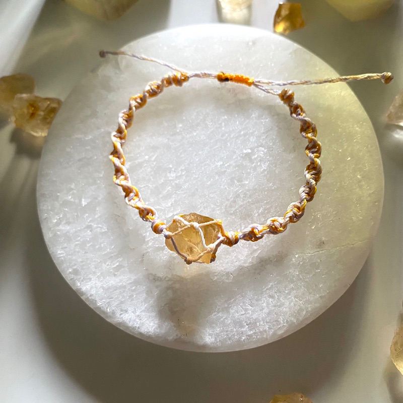 Vòng tay Thạch Anh Vàng  - thu hút may mắn