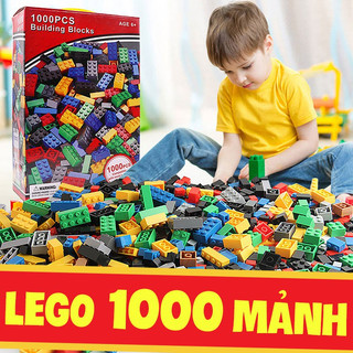 Bộ lego xếp hình 1000 miếng nhiều màu sắc lắp ghép sáng tạo cho bé