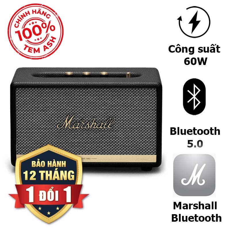 Loa Marshall Acton II (2) Chính Hãng (Tem ASH), Công Suất 60W, Bluetooth 5.0, AUX