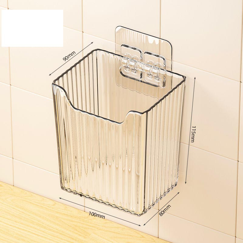 Hộp đựng hành tỏi tránh ẩm mốc chất liệu nhựa kèm miếng dán treo tường thông minh