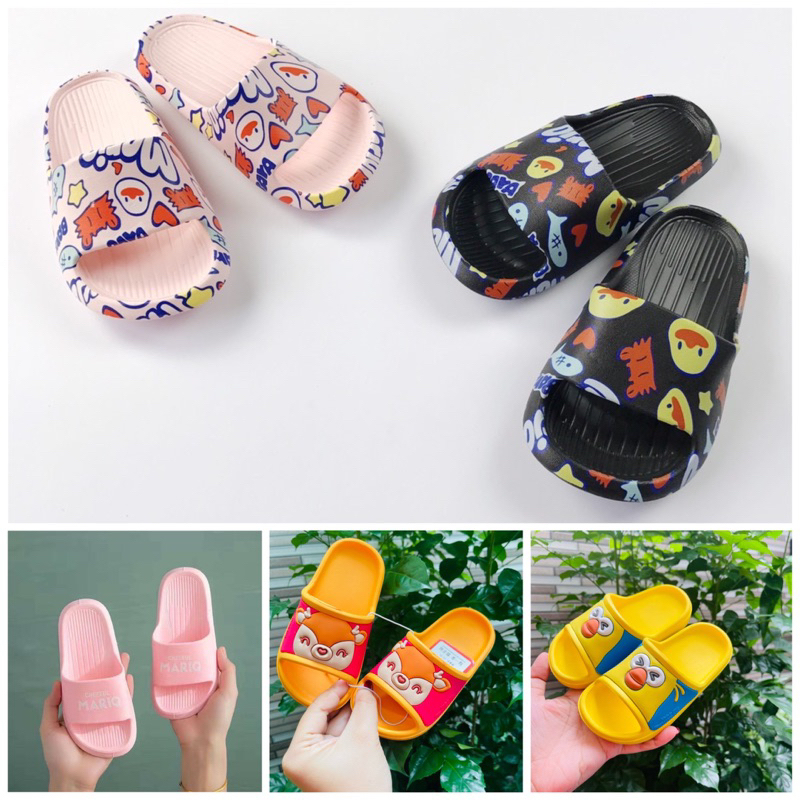 Dép Cho Bé Cheerful Mario Từ 12 Tháng Đến 10 Tuổi Siêu Nhẹ,Chống Trơn Trượt,Thoáng Khí,Mềm Dẻo