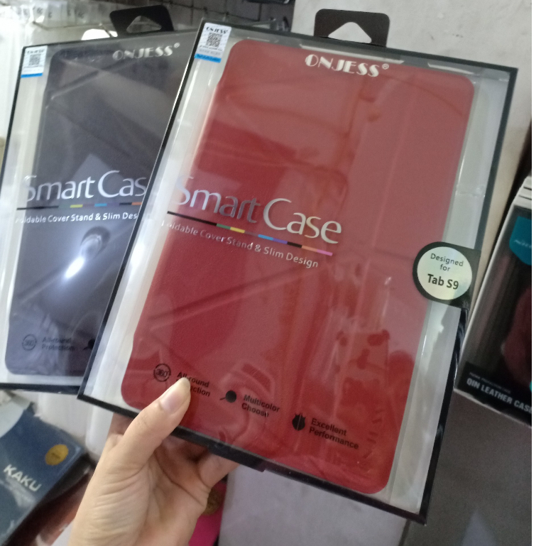 Bao da Onjess cho Samsung Galaxy Tab S9 lưng Silicon gập