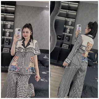 (FREESIZE TỪ 58KG TRỞ XUỐNG) ĐỒ BỘ NỮ LỤA SAM XƯỚC CAO CẤP MẪU MỚI NHẤT