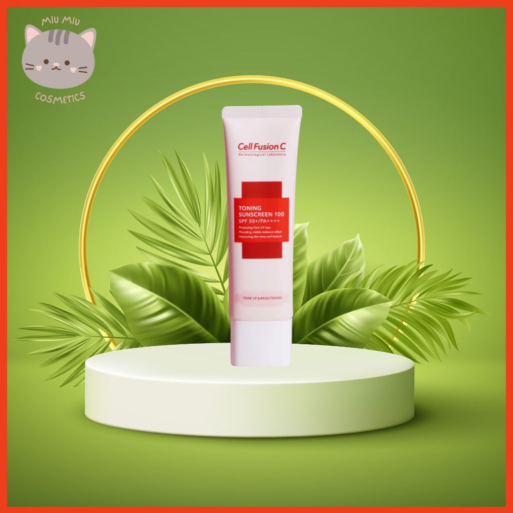 Kem Chống Nắng Cell Fusion C Màu Hồng Nâng Tone 50ml