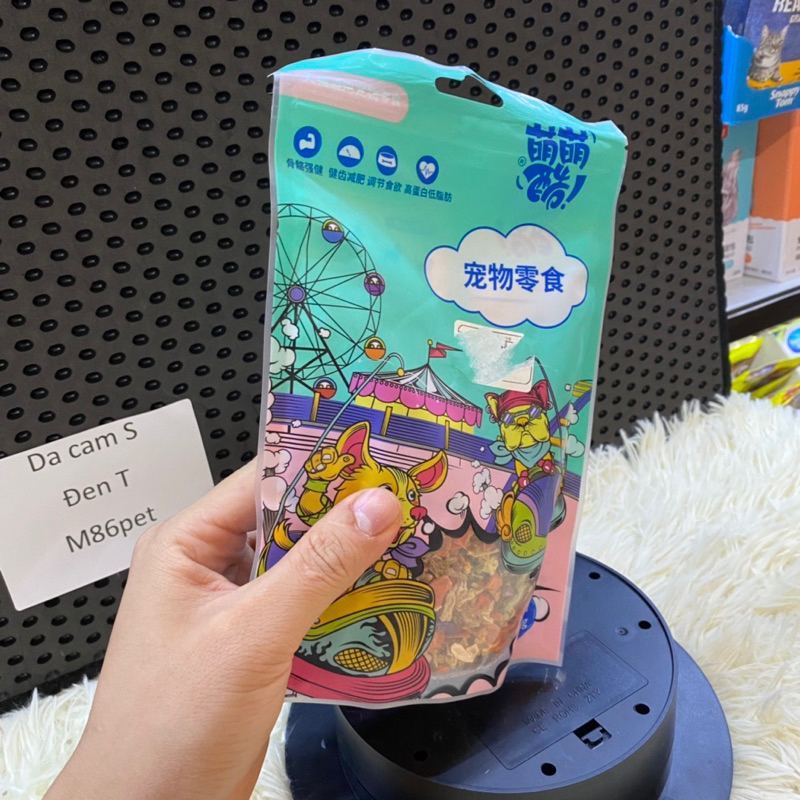 Rau củ sấy khô cho mèo, bổ sung xơ, hộ trợ bón gói 100gr, m86pet