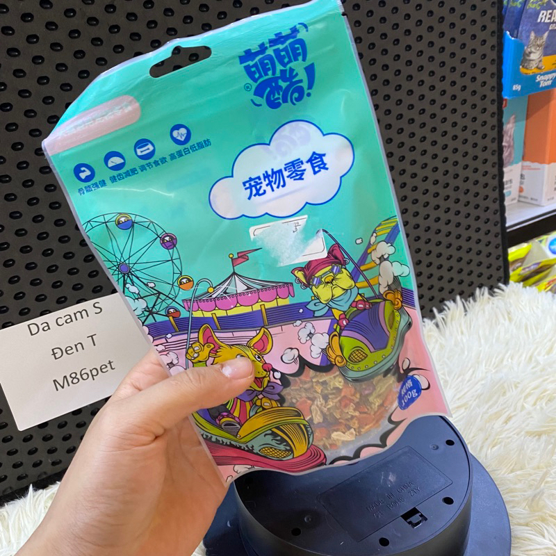 Rau củ sấy khô cho mèo, bổ sung xơ, hộ trợ bón gói 100gr, m86pet