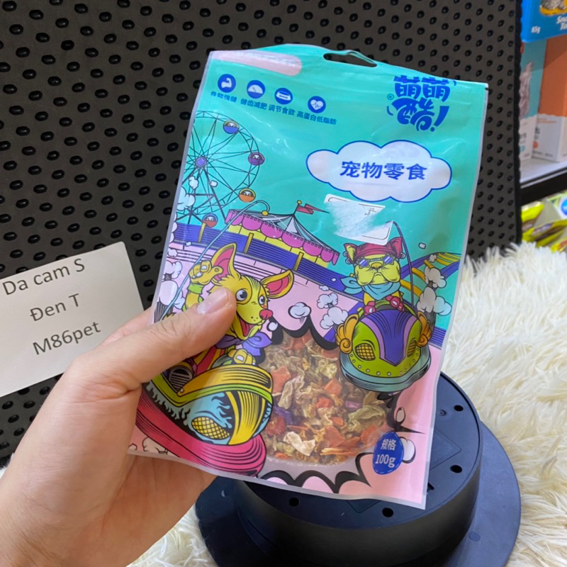 Rau củ sấy khô cho mèo, bổ sung xơ, hộ trợ bón gói 100gr, m86pet