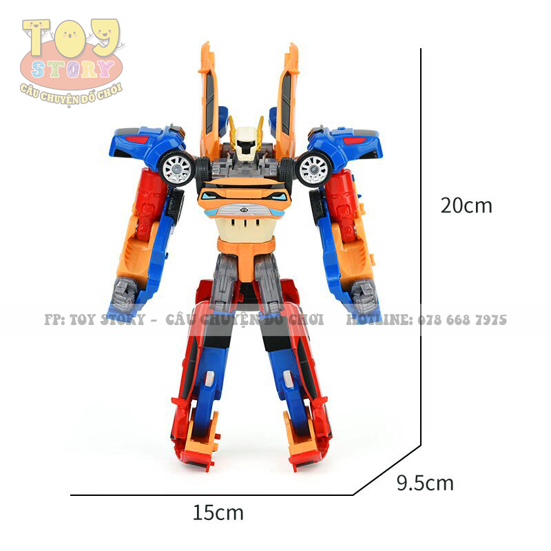 Hộp Đồ Chơi robot biến hình lắp ráp xe 3 in 1 Deformation rage god of war robot L015-59