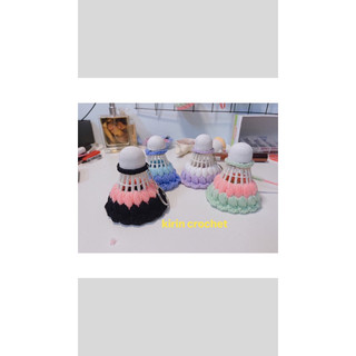 Móc khoá cầu lông bằng len handmade